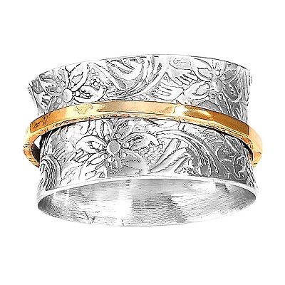 Retro 304 Stainless Steel Rotating Finger Rings FS-WG73D68-01-1