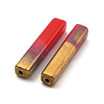 Electroplate Glass Beads GLAA-D024-02A-1