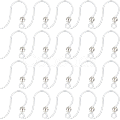 80Pcs Eco-Friendly Plastic Earring Hooks STAS-SC0008-18-1