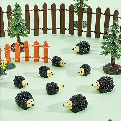 40Pcs 2 Styles Resin Hedgehog Display Decoration DJEW-SP0001-42-1