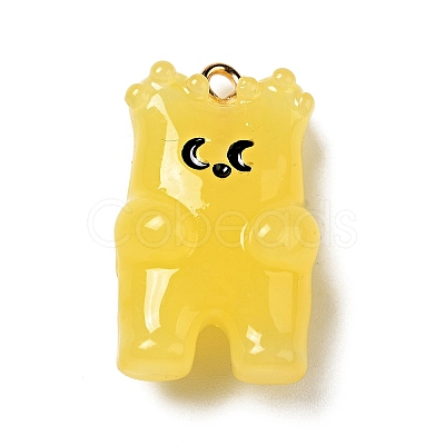 Cartoon Opaque Resin Pendants FIND-I029-01C-1