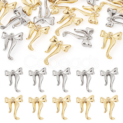 20Pcs 2 Colors Alloy Rhinestone Pendants FIND-TA0007-86-1