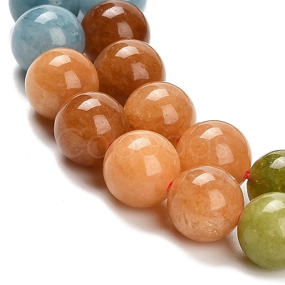 Natural White Jade Beads Strands X-G-Z097-A01-8mm-C-1