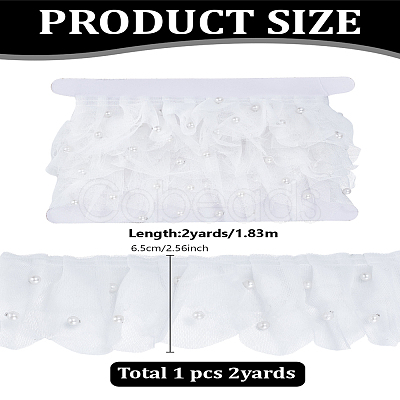 2 Yards 3-Layer Organza Ribbon SRIB-LP0001-01-1