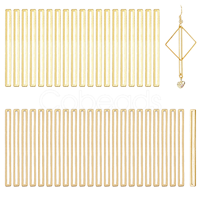 60Pcs 2 Styles Brass Pendants KK-FH0008-29-1