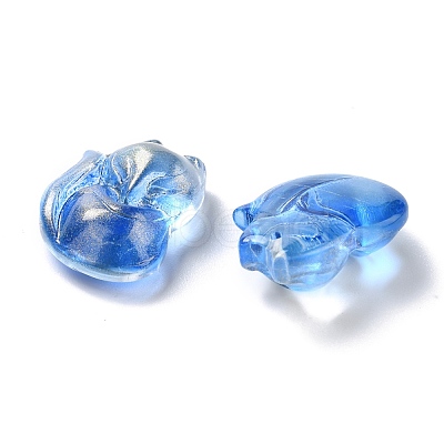 Electroplate Glass Cabochons EGLA-D007-04F-1