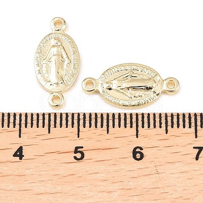 Brass Oval with Virgin Connector Charm LS-KK-Z146-31G-1
