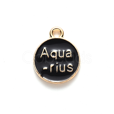 Alloy Enamel Pendants ENAM-S124-01B-08J-1