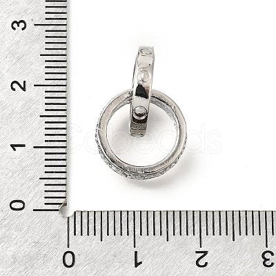 Brass Micro Pave Clear Cubic Zirconia Beads KK-V008-14B-P-1