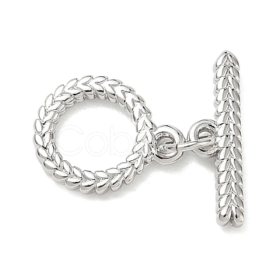 Brass Toggle Clasps KK-CBA42CA-01A-P-1