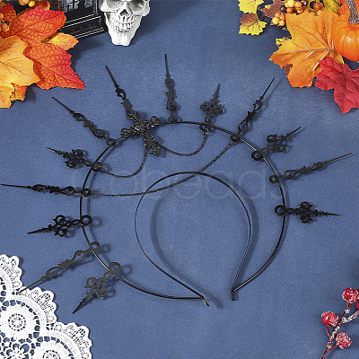 Iron Hair Bands AJEW-WH20089-001-1