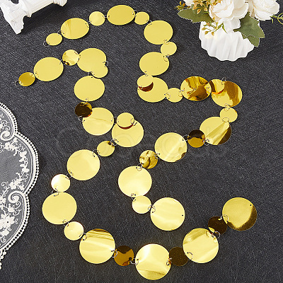 20Pcs PVC Sequin Round Beaded Curtain AJEW-CN0006-55C-1