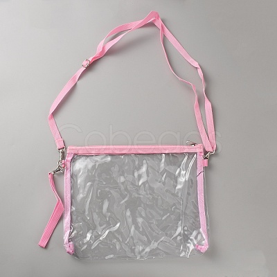 Waterproof Transparent PVC Crossbody Bags AJEW-WH20115-05B-1