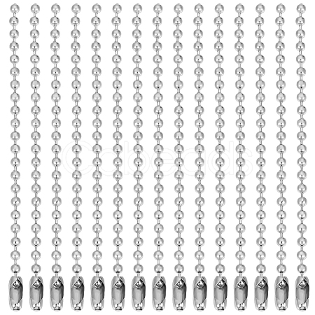 30Pcs 304 Stainless Steel Ball Chains STAS-BBC0006-70-1