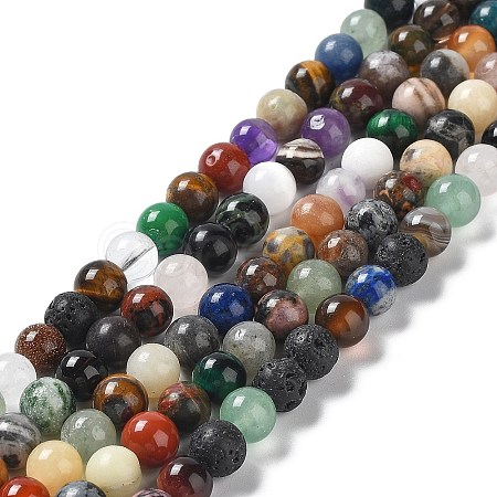 16 inch Round Gemstone Strands GSR6mmC170-1
