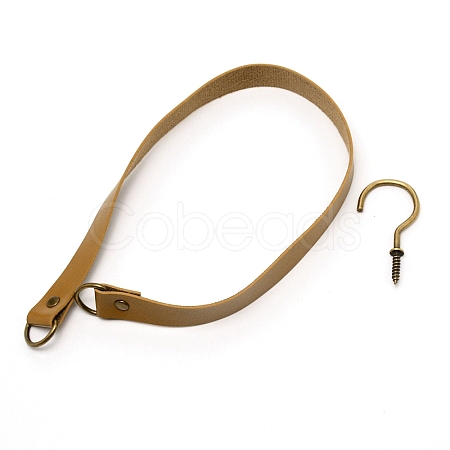 Leather Curtain Tiebacks Clips AJEW-WH0029-18B-1