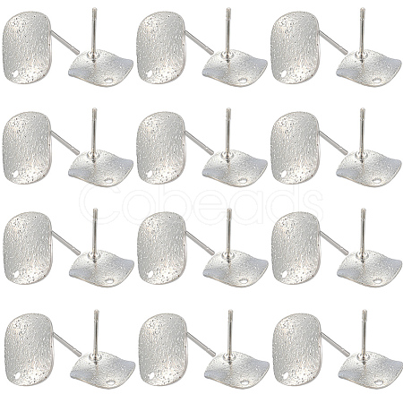 40Pcs Brass Stud Earrings Findings KK-SC0006-87P-1