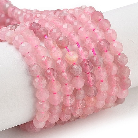 Natural Madagascar Rose Quartz Beads Strands X-G-B088-C09-04-1