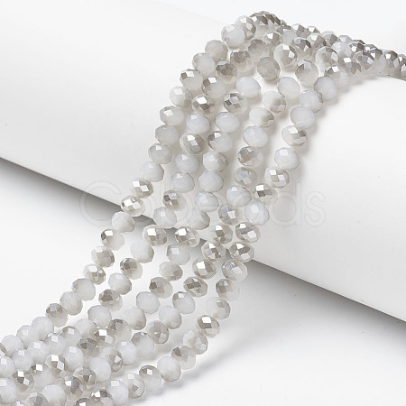 Electroplate Glass Beads Strands EGLA-A034-J10mm-E05-1