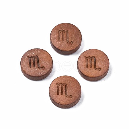 Laser Engraved Wood Beads WOOD-S053-53A-1