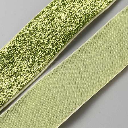 Sparkle Polyester Ribbon OCOR-WH0082-158B-02-1