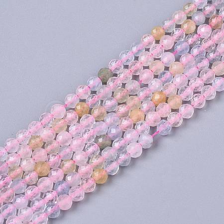 Natural Morganite Beads Strands G-T064-12-1