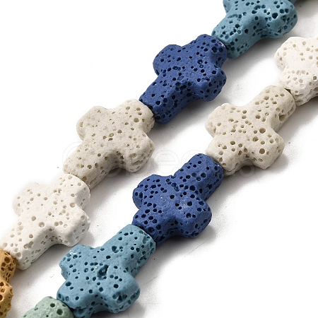Natural Lava Rock Beads Strands G-L498-E01-01A-1