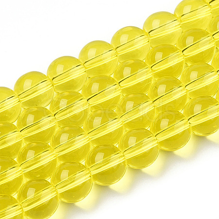 Transparent Glass Beads Strands X-GLAA-T032-T8mm-12-1