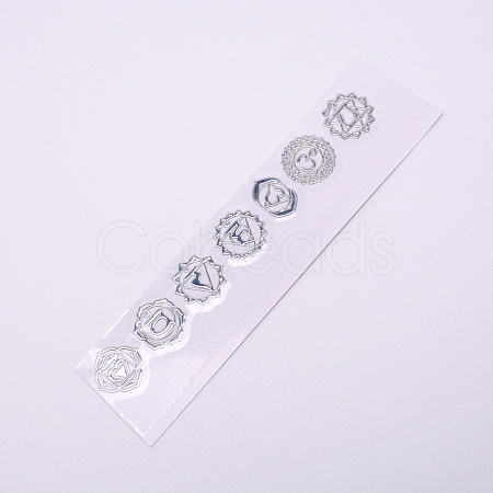 Chakra Theme Self Adhesive Brass Stickers DIY-WH0171-79P-1