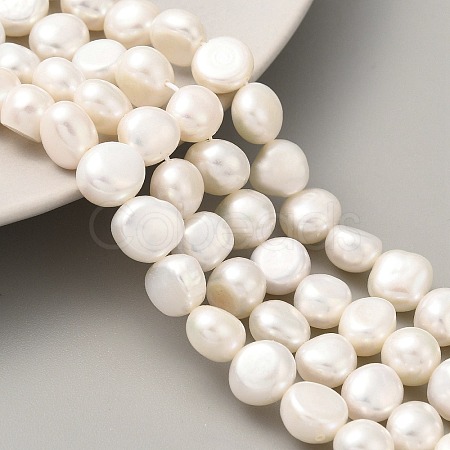 Natural Cultured Freshwater Pearl Beads Strands PEAR-A006-09G-1