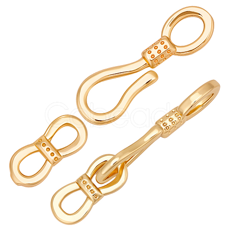 10Pcs Brass Fold Over Clasps KK-BBC0023-85-1