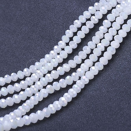 Electroplate Glass Beads Strands EGLA-A034-J3mm-B07-1