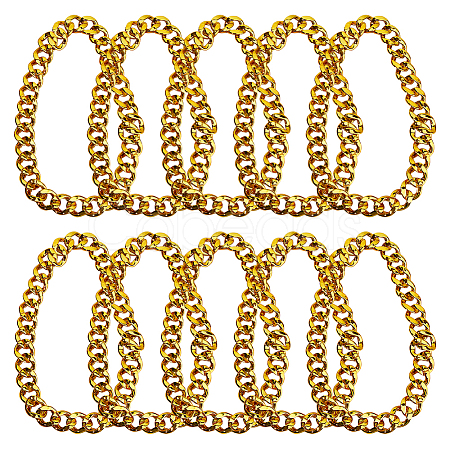 Resin Cuban Link Chain Necklaces for Men Women NJEW-WH0002-242-1