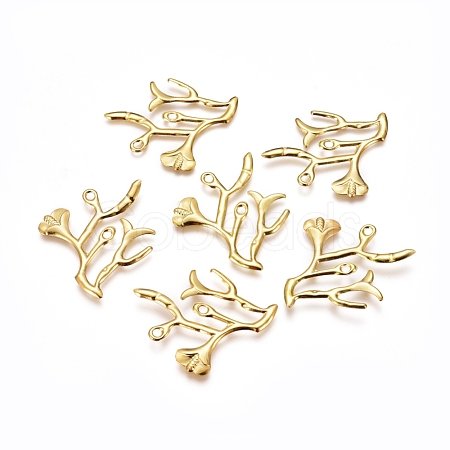 Electroplated Iron Pendants X-IFIN-I030-04G-1