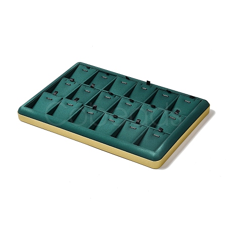 18-Slot PU Leather Pendant Necklace Display Tray Stands VBOX-C003-05A-1