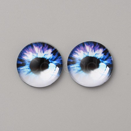 Glass Cabochons LS-GLAA-WH0033-75F-02-1