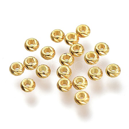 Brass Spacer Beads KK-P189-06G-1