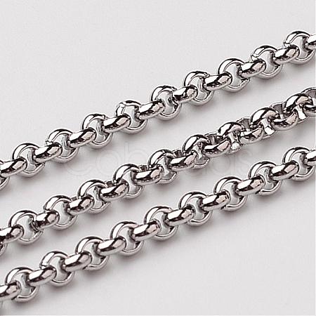 Tarnish Resistant 304 Stainless Steel Rolo Chains STAS-M032-42P-2.5mm-1