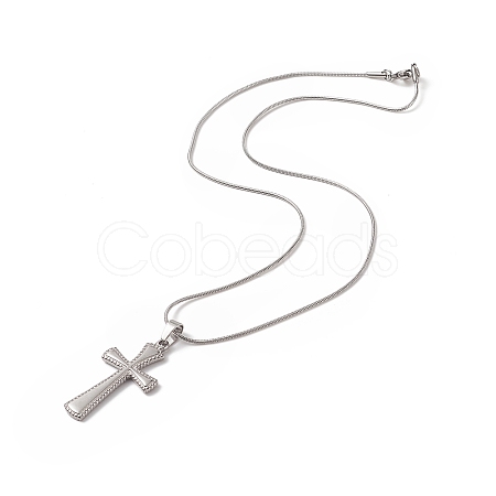 Non-Tarnish 304 Stainless Steel Snake Chain Necklaces NJEW-JN04190-1