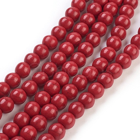 Synthetic Turquoise Beads Strands TURQ-G106-8mm-02H-1