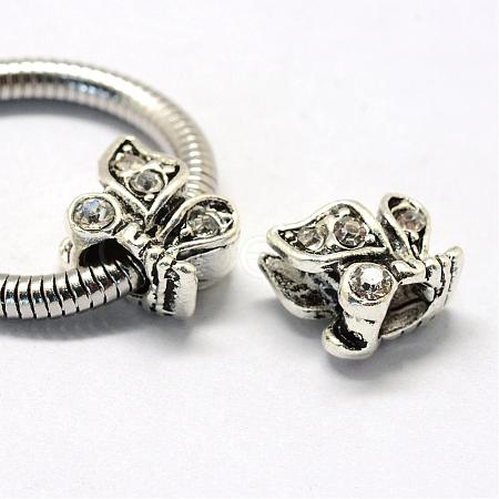 Alloy Rhinestone European Beads MPDL-R043-05E-1