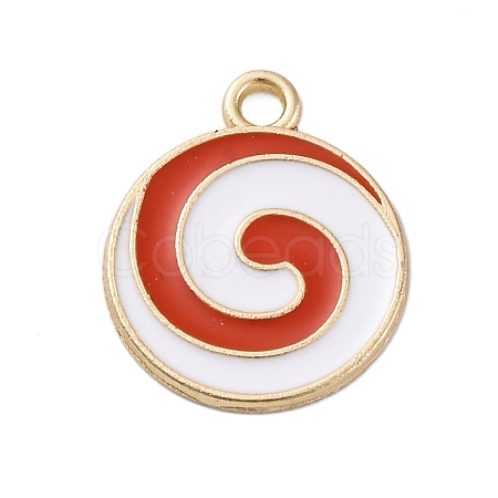 Christmas Alloy Enamel Pendants ENAM-S027-01F-G-1
