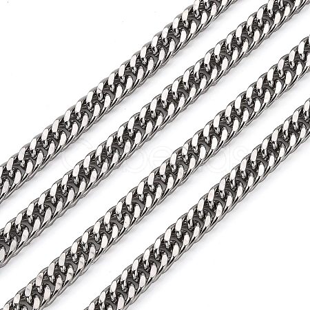 Tarnish Resistant 201 Stainless Steel Double Link Chains CHS-A003E-2.0mm-1