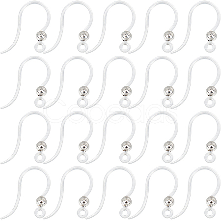 80Pcs Eco-Friendly Plastic Earring Hooks STAS-SC0008-18-1