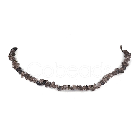 Natural Ice Obsidian Chip Beaded Necklace NJEW-JN04616-02-1