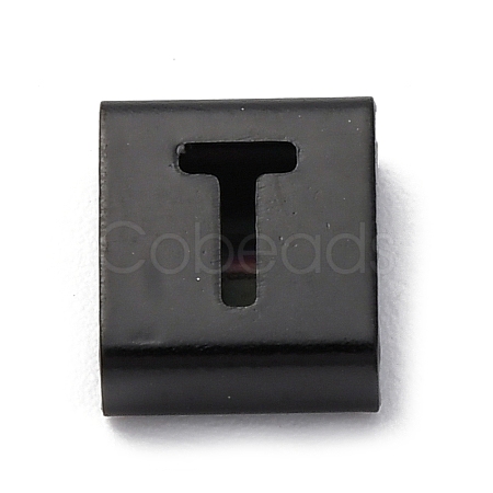 Ion Plating(IP) 304 Stainless Steel Square Slide Charms STAS-L132-02T-B-1