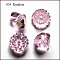 K9 Glass, Imitation Austrian Crystal Beads, Grade AAA, Faceted, Diamond, Pink, 7x5mm, Hole: 0.9~1mm