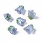 Plastic Beads, Flower, Light Steel Blue, 13~15x13.5~15x13.5~15mm, Hole: 0.8mm