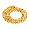 Natural Amber Beads Strands, Round, 6~7mm, Hole: 0.6mm, about 66pcs/Strand, 15.75 inch(40cm)