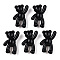 Opaque Acrylic Pendants, Bear, Black, 37x28x13mm, Hole: 2.5mm, about 133pcs/500g